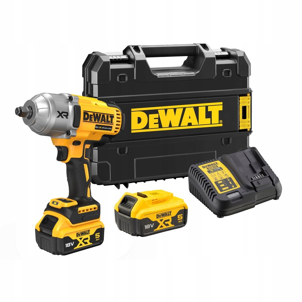 Rázový uťahovák 1/2", 1355 Nm 18V Li-ion 2x5,0 Ah DeWalt [DCF900P2T-QW]